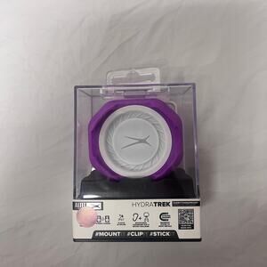 Altec Lansing HydraTrek Waterproof Bluetooth Speaker w/ Magnet & Clip – Purple
